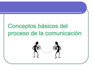 Conceptos básicos del proceso de la comunicación 