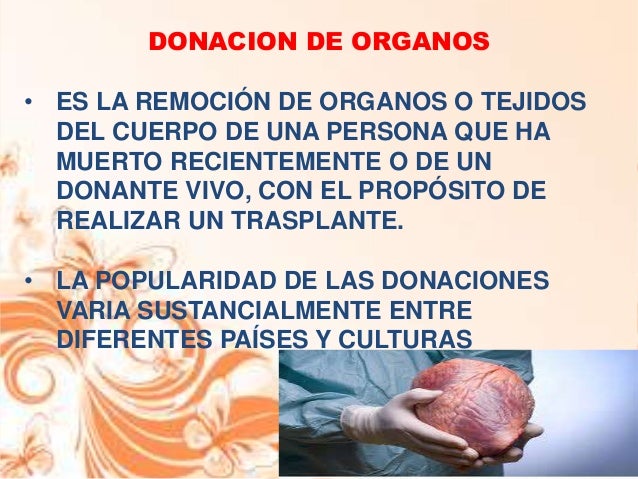 donacion de organos