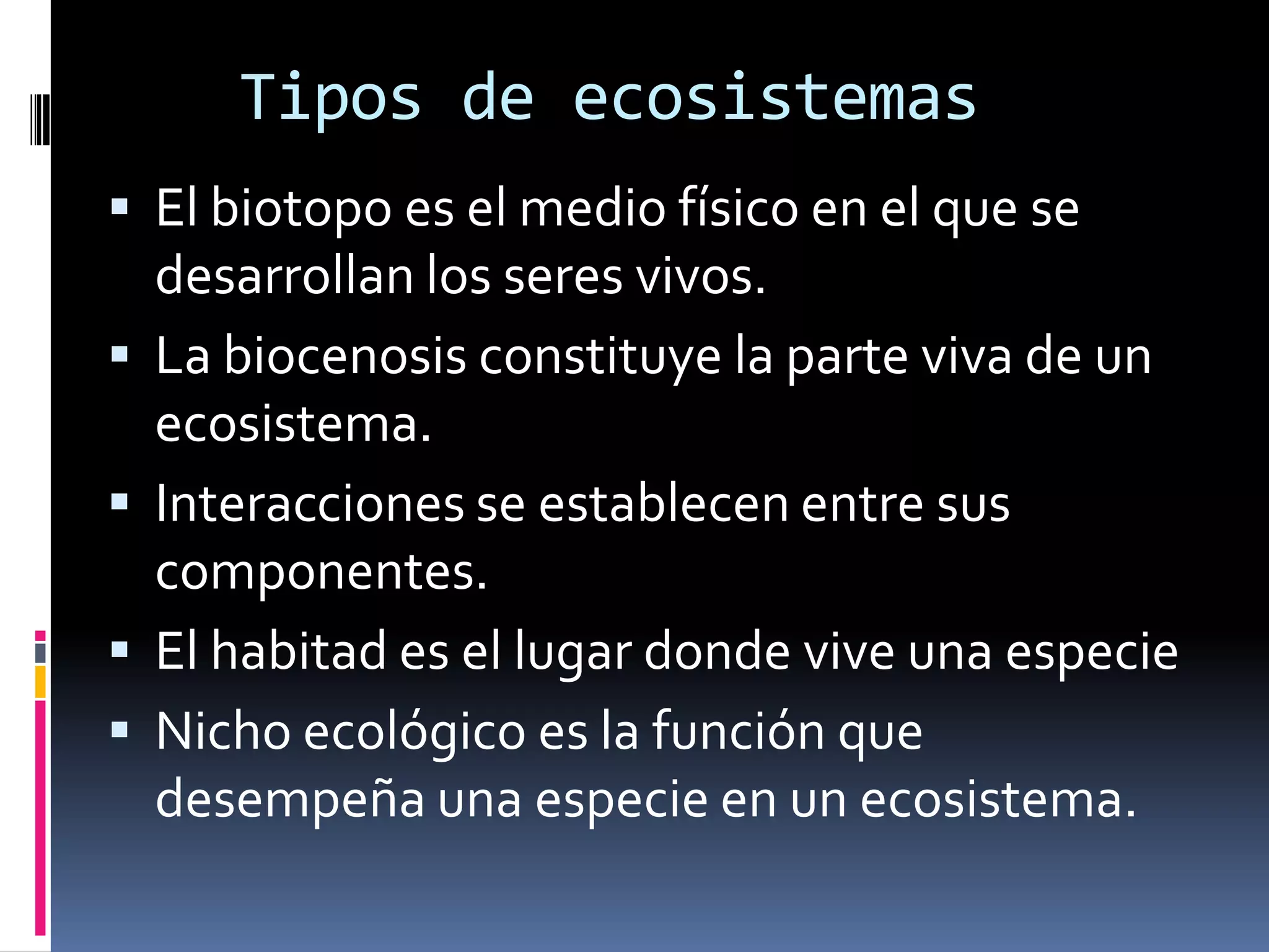 Presentacion sobre ecosistemas | PPTX
