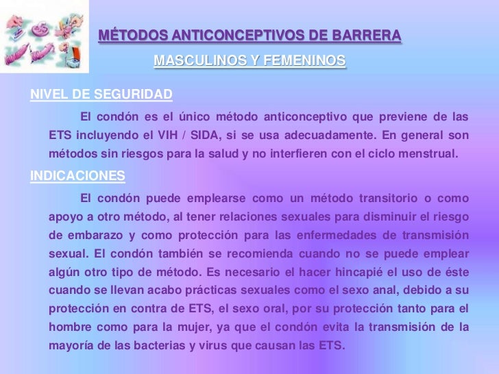 METODOS ANTICONCEPTIVOS DE BARRERA