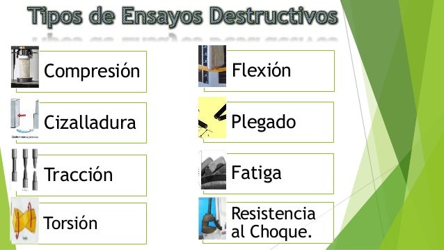 Resultado de imagen para ENSAYOS DESTRUCTIVOS