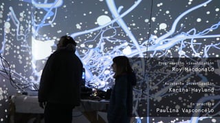 Programación visualización
Roy Macdonald
Asistente Investigación
Karina Hayland
En práctica
Paulina Vasconcelo
 