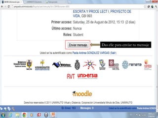 Das clic para enviar tu mensaje
 