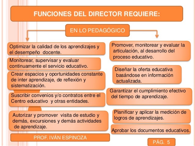 Características y Funciones del Director