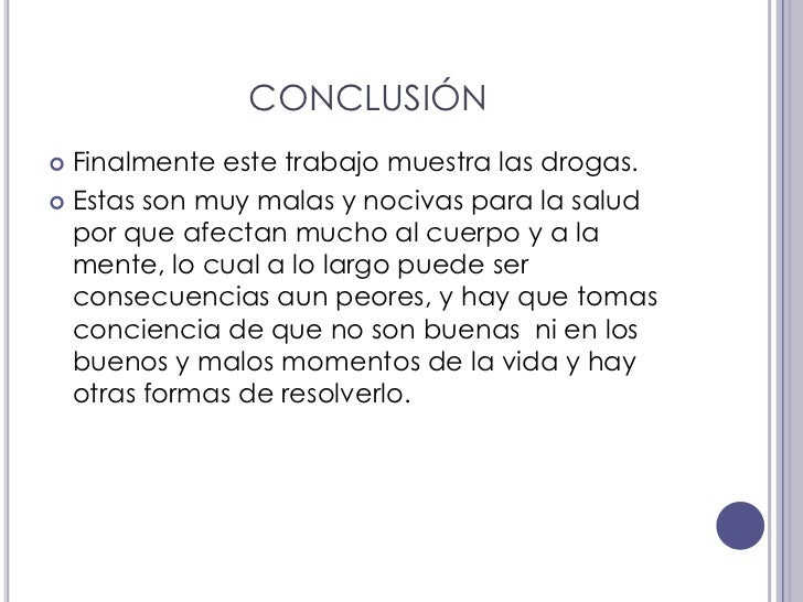 la drogadiccion