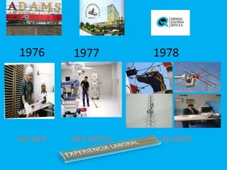 1976

UN MES

1977

SÍES MESES

1978

36 AÑOS

 