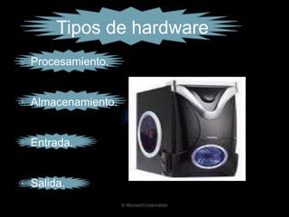 Elementos físicos y lógicos del computador