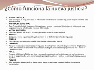 OBJETIVO DEL NUEVO SISTEMA DE JUSTICIA PENAL | PPTX