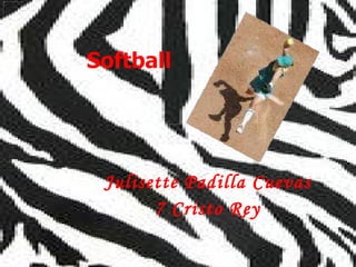 Softball Julisette   Padilla Cuevas 7 Cristo Rey 