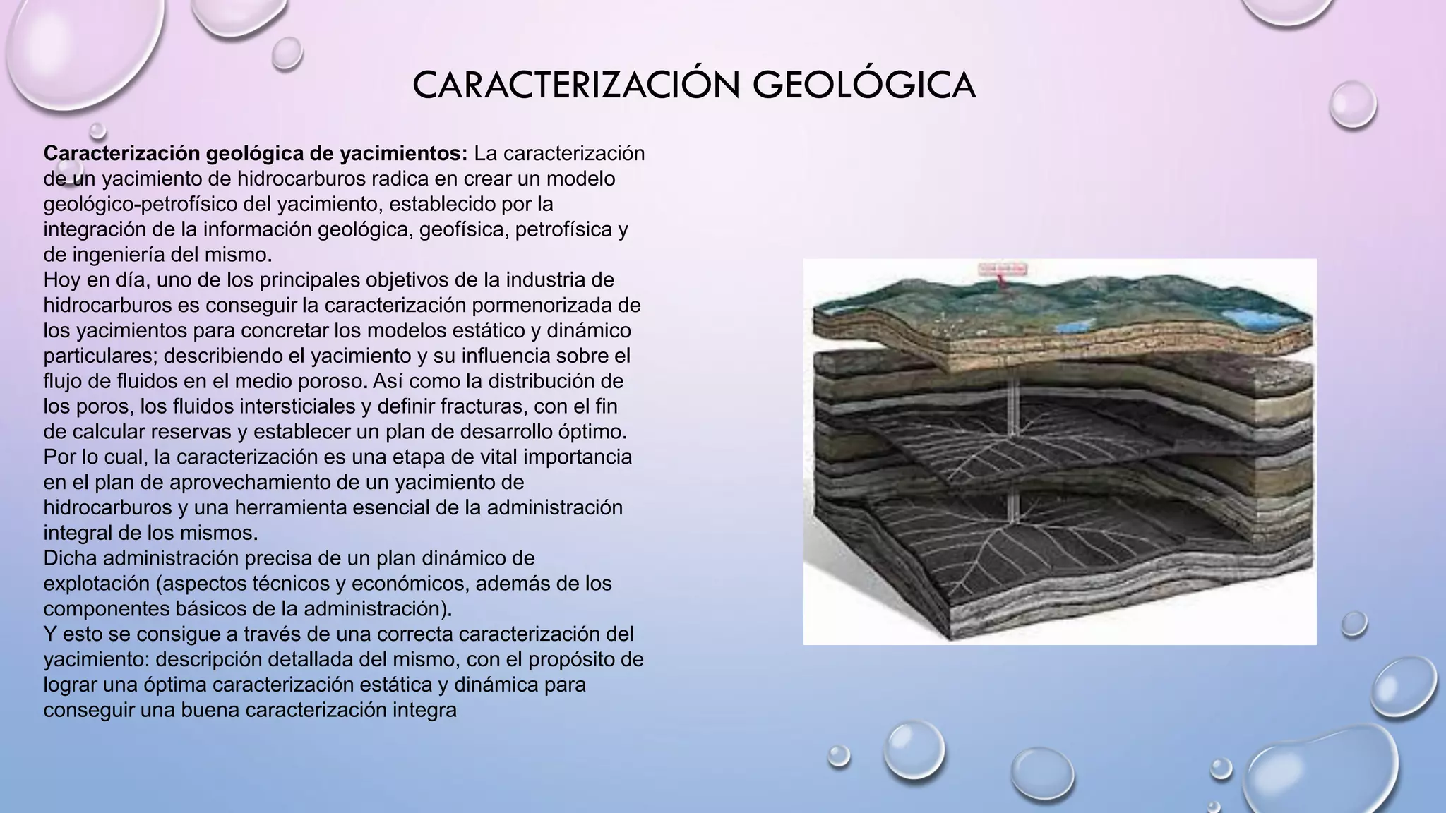 Presentacion de la caracterizacion geologica de yacimientos | PDF ...