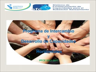 Programa de Intercambio
y
Desarrollo de Capacidades
Horizontales
PFCE 2013 -2017
 