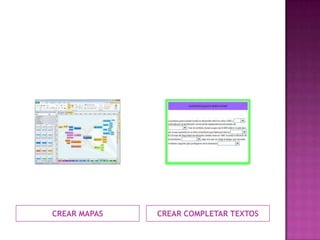 CREAR MAPAS CREAR COMPLETAR TEXTOS
 