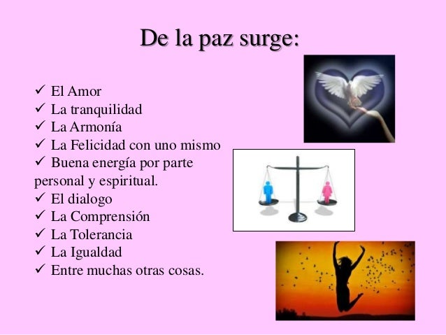 El Valor de la Paz