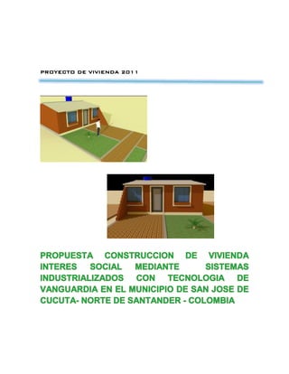 Presentacion de la propuesta vivienda social | PDF