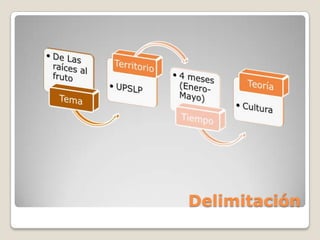 Delimitación
 