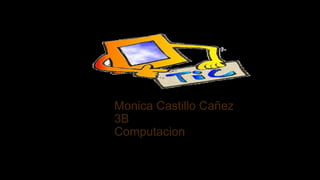 Monica Castillo Cañez
3B
Computacion
 