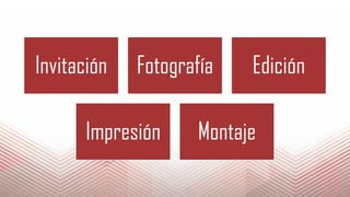 Invitación Fotografía Edición
Impresión Montaje
 