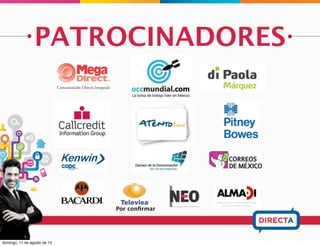 PANELES
ESPECIALES
EL PROGRAMA PUEDE CAMBIAR SIN PREVIO AVISO
 