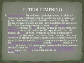 Presentacion del futbol y su historia y reglas | PPSX