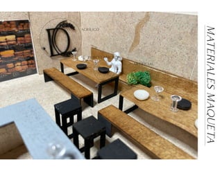 MATERIALES
MAQUETA
PORCELANICRON
ACRILICO
ARTIFICIAL
‘
 