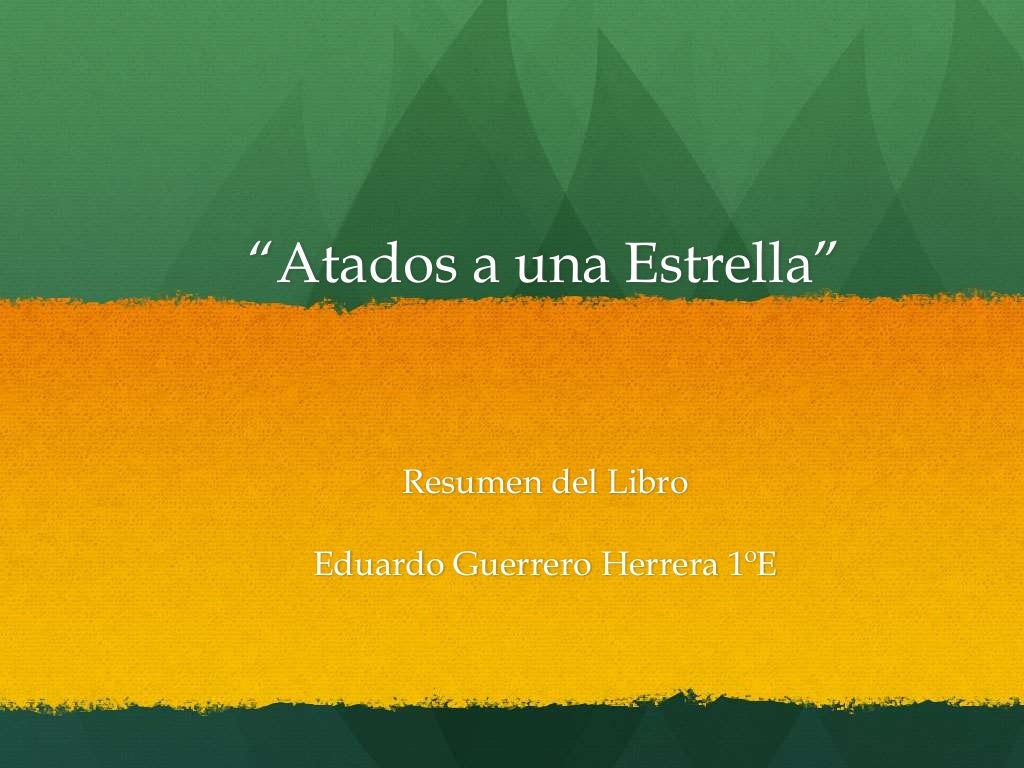Presentacion del libro atados a una estrella