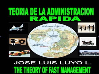 Teoría de la Administración Rápida: Autor José Luis Luyo Luyo