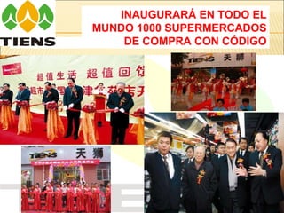 INAUGURARÁ EN TODO EL MUNDO 1000 SUPERMERCADOS DE COMPRA CON CÓDIGO 