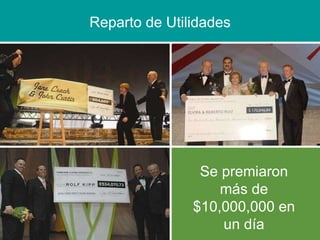 Reparto de Utilidades Se premiaron más de $10,000,000 en un día 
