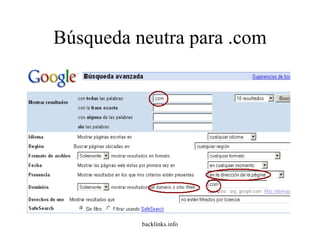 Búsqueda neutra para .com 