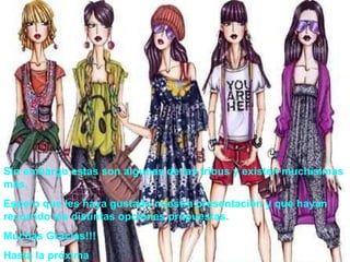 Sin embargo estas son algunas de las tribus y existen muchísimas más.  Espero que les haya gustado nuestra presentación y que hayan recorrido las distintas opciones propuestas.  Muchas Gracias!!! Hasta la próxima 