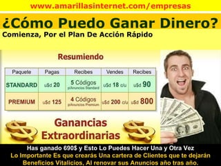 ¿Cómo Puedo Ganar Dinero? Comienza, Por el Plan De Acción Rápido Has ganado 690$ y Esto Lo Puedes Hacer Una y Otra Vez  Lo Importante Es que crearás Una cartera de Clientes que te dejarán Beneficios Vitalicios, Al renovar sus Anuncios año tras año. 