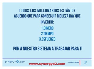 Nuevo Plan de Compensación
Bono por Alcance de Rango
Rango Tiempo Comisión
Líder 30 días $25 + 2 botellas de SO2
Ejecutivo 2 meses $100 + 4 botellas de SO2
Platino 4 meses $200 + 8 botellas de SO2
Diamante 6 meses $1,000 (En dos partes)
Diamante Azul 1 año $5,000 (En dos partes)
Corona Real 1 2 años $10,000 (En dos partes)
Corona Real 2 3 años $20,000 (En dos partes)
Corona Real 3 5 años $50,000 (En dos partes)
 