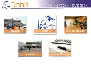 NUESTROS SERVICIOS
SERVICIO TÉCNICOALQUILER VENTA
OFICINA TÉCNICAFORMACIÓN
 