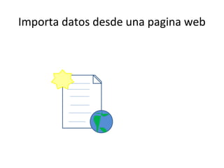Importa datos desde una pagina web
 