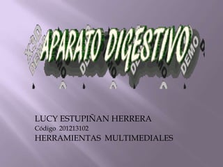 LUCY ESTUPIÑAN HERRERA
Código 201213102
HERRAMIENTAS MULTIMEDIALES
 