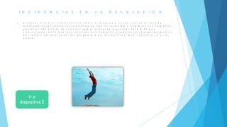 I N C I D E N C I A S E N L A R E L A J A C I O N
 D i v e r s o s e s t u d i o s c o m p r o b a r o n c ó m o e l m a g n e s i o a c t ú a c o n t r a l a t e n s i ó n
m u s c u l a r , d i s o l v i e n d o l a s t e n s i o n e s e n c u e l l o , e s p a l d a y h o m b r o s t a n c o m u n e s
p o r e l e s t r é s f í s i c o . S u f u n c i ó n c o m o r e l a j a n t e m u s c u l a r e s t á m á s q u e
d e m o s t r a d a , p e r o h a y q u e a p u n t a r q u e t a m b i é n a y u d a e n l a r e l a j a c i ó n m e n t a l
p o r i n c i d i r e n l a p r o d u c c i ó n d e g a m m a a m i n o b u t í r i c o , q u e c o l a b o r a e n e s t e
p u n t o .
 