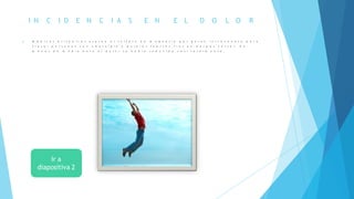 I N C I D E N C I A S E N E L D O L O R
 M é d i c o s b r i t á n i c o s u s a r o n e l s u l f a t o d e m a g n e s i o p o r g o t e o i n t r a v e n o s o p a r a
t r a t a r p e r s o n a s c o n n e u r a l g i a y d o l o r e s f u e r t e s t r a s u n h e r p e s z o s t e r . E n
m e n o s d e m e d i a h o r a e l d o l o r s e h a b í a r e d u c i d o c a s i t o t a l m e n t e .
 