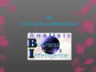 BI
Inteligencia Empresarial

 