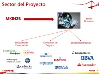 MKIN2B
MKIN2B Sector
Financiero
2
Sector del Proyecto
Entidades de
Financiación
Compañías de
Seguros
Entidades Bancarias
 