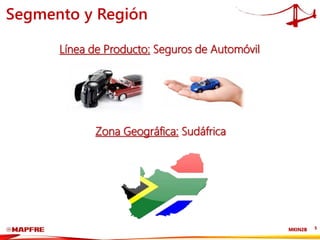 MKIN2B 5
Zona Geográfica: Sudáfrica
Línea de Producto: Seguros de Automóvil
Segmento y Región
 