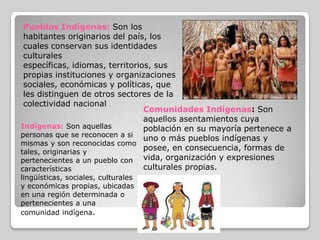 Presentación De pueblos indígenas 