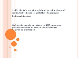 Presentacion De Safi