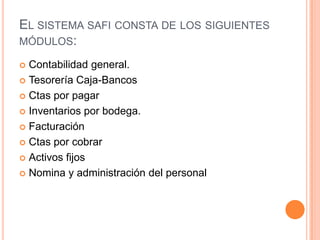 Presentacion De Safi