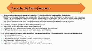 Concepto, objetivos y funciones
 