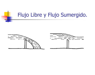 Flujo Libre y Flujo Sumergido.
 