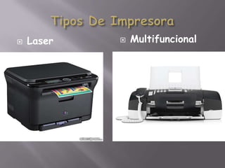 Tipos de impresoras,Funcionamiento,Comparaciones