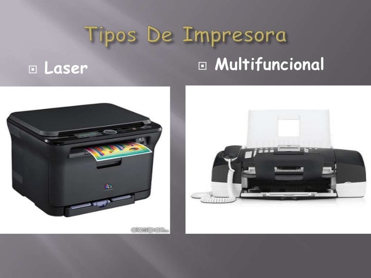 Tipos de impresoras,Funcionamiento,Comparaciones