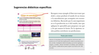 66
Sugerencias didácticas específicas
 