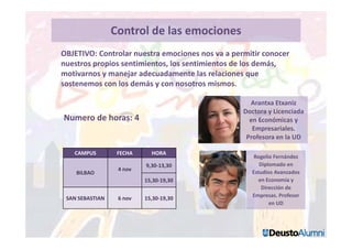 OBJETIVO: Controlar nuestra emociones nos va a permitir conocer
nuestros propios sentimientos, los sentimientos de los dem...