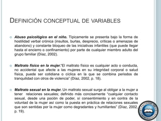 Conflictos importantes, discusiones y agresividad.